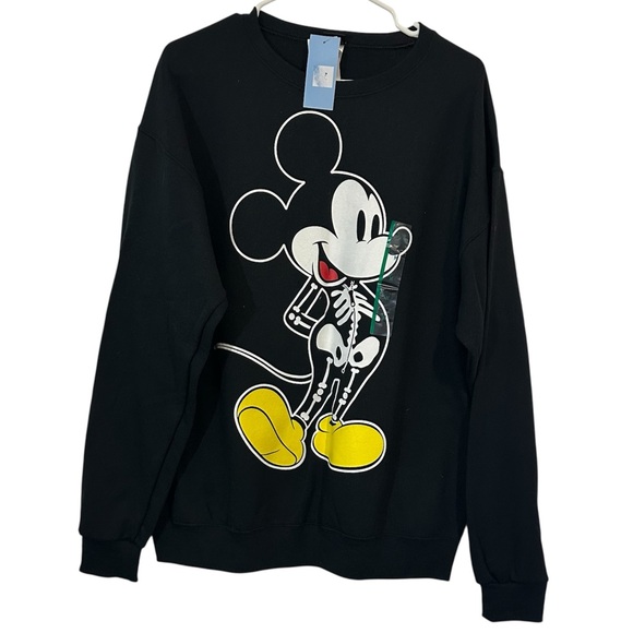 Disney's Mickey Mouse Halloween Skeleton Mickey Sweatshirt M - Picture 1 of 4
